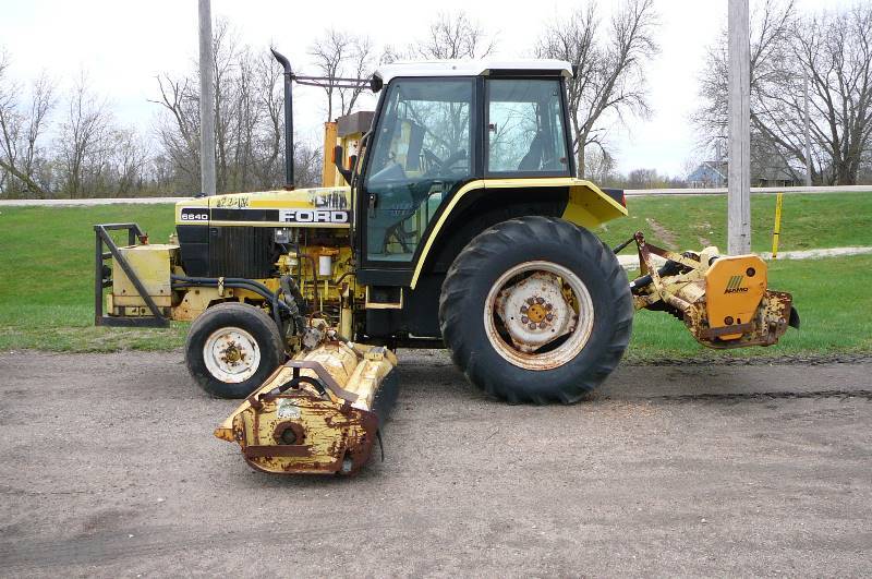 Ford 6640 Power Star Sl Diesel Tractor With Alamo Flail Mowers Ford Tractor Alamo Flail Mowers 356 K Bid