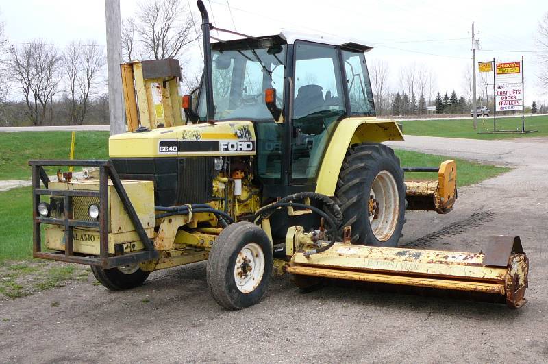 Ford 6640 Power Star Sl Diesel Tractor With Alamo Flail Mowers Ford Tractor Alamo Flail Mowers 356 K Bid