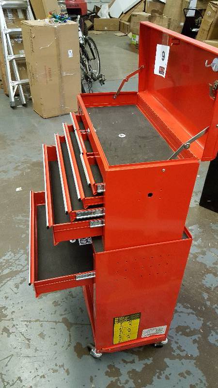 lot 9 image: Homak Tool Chest Red