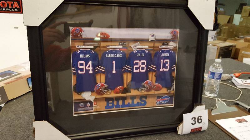 lot 36 image: Buffalo Bills Wall Art