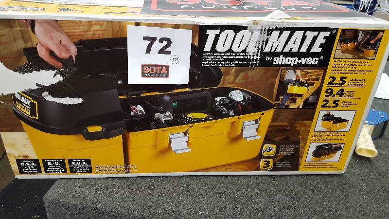 lot 72 image: Shop-Vac Toolbox Vacuum