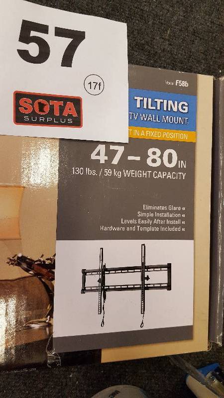 lot 57 image: Sanus Low Profile Tilt TV Wall Mount for 47-80 LED, LCD and Plasma Flat Screen TVs and Monitors