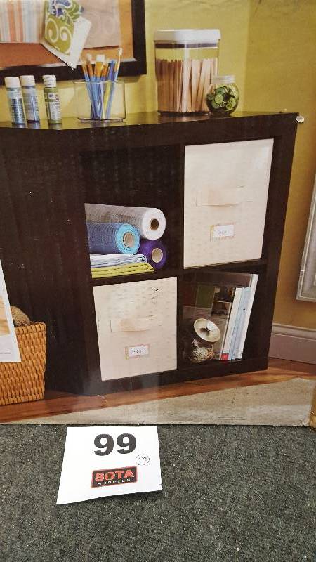 lot 99 image: Better homes & Garden Square 4-Cube Organize
