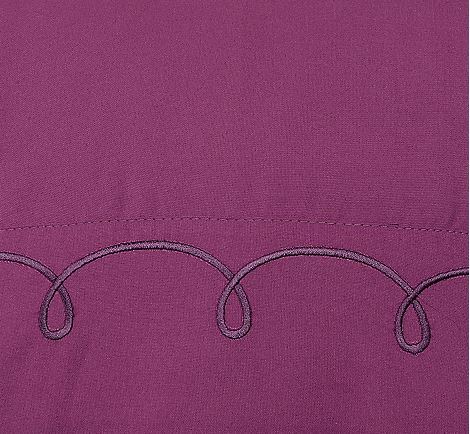 lot 83 image: Cozelle Microfiber Halo Embroidered Hem Six-Piece Sheet Set- California King
