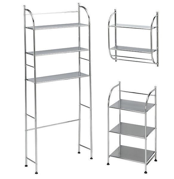 lot 116 image: alcove 3-Pc. Steel Bath Furniture Set