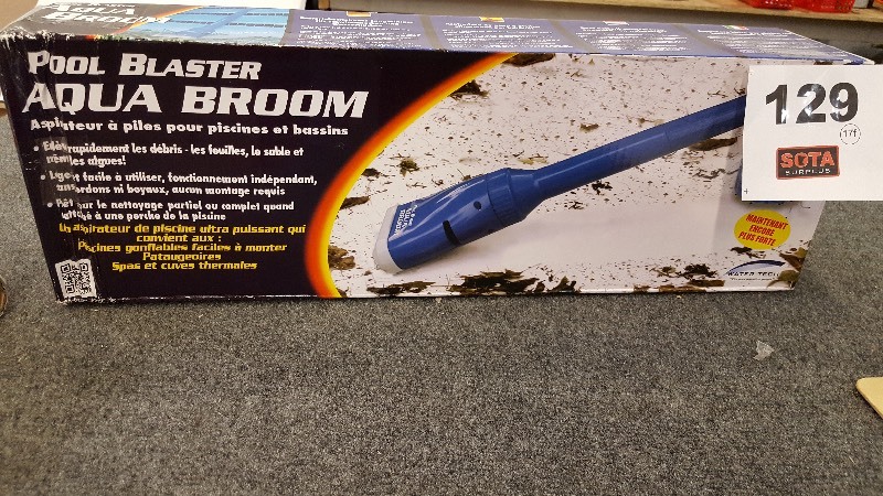 lot 129 image: Pool Blaster Aqua Broom Pool Vacuum 2 Ft. To 4 Ft.