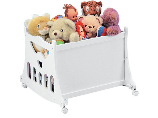 lot 26 image: Badger Basket Convertible Bassinet n Cradle  w  Toybox