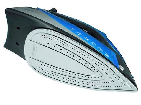 lot 74 image: Sunbeam Turbo STEAM Iron, Silver & Blue