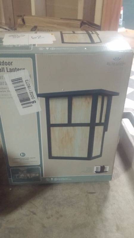 lot 62 image: 2 Outdoor Wall Lanterns