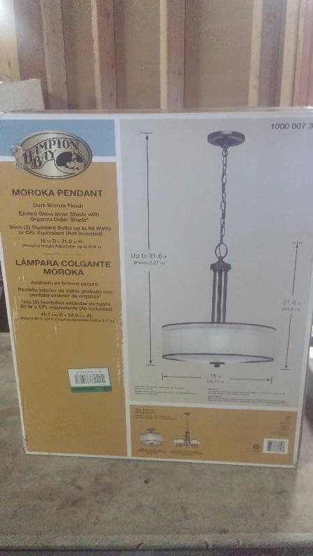 lot 68 image: Hampton Bay Light Fixture