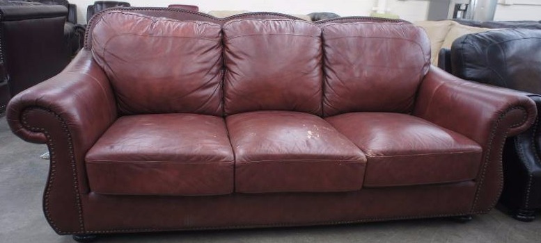 82 High End Leather Sofa.