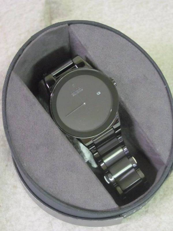 lot 53 image: Citizen Eco-Drive Mens Axiom Black Ion Plated Stainless Steel Watch