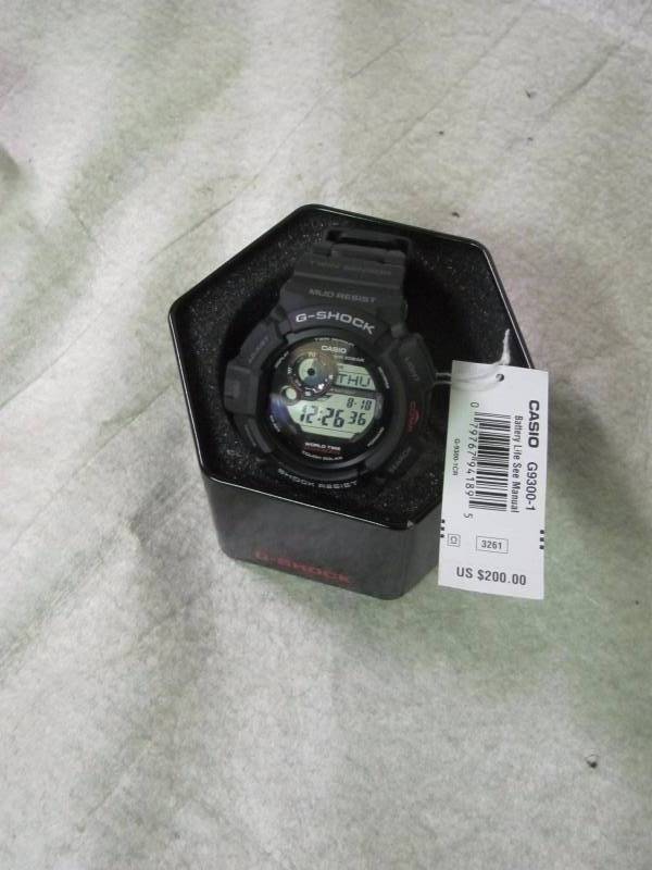 lot 63 image: Casio Mens G-Shock Mudman Solar Digital Watch