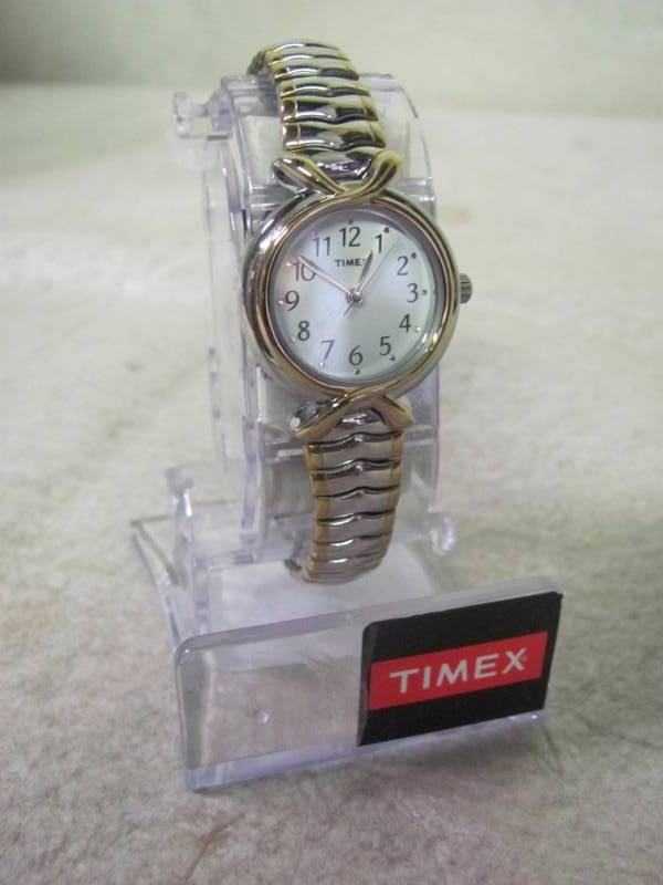 lot 81 image: Timex Womens Dress Two Tone Expansion Band Watch