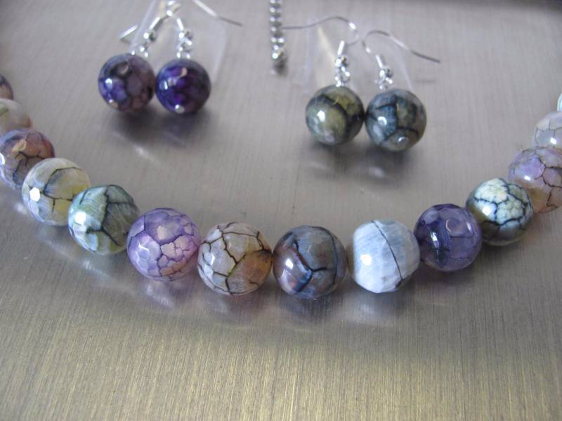 lot 118 image: 5 Piece Gem Jewelry Set