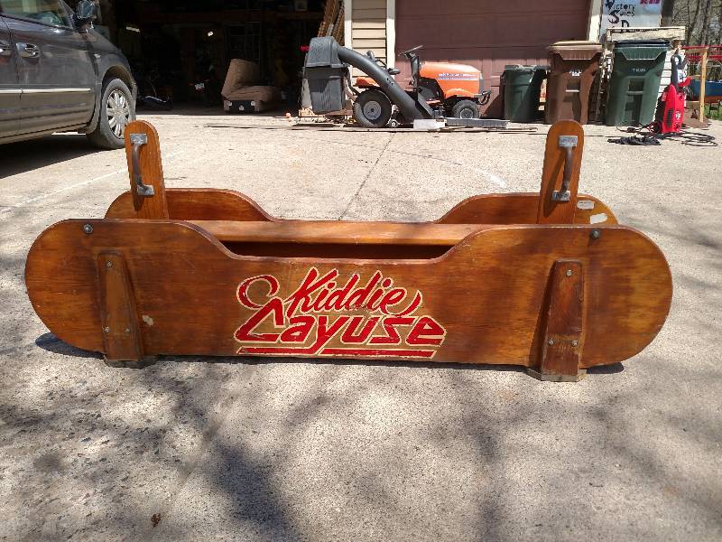 lot 8 image: VINTAGE kiddie cayuse - rocker
