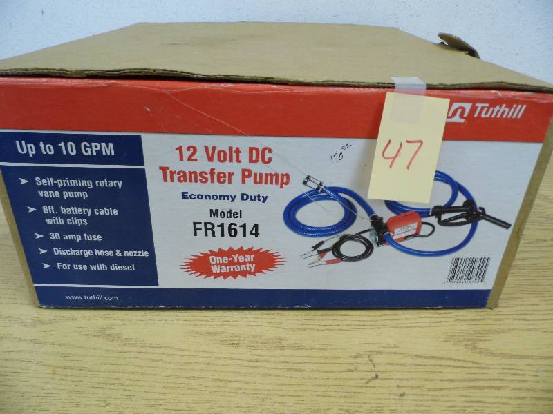 New Tuthill 12V DC Transfer Pump