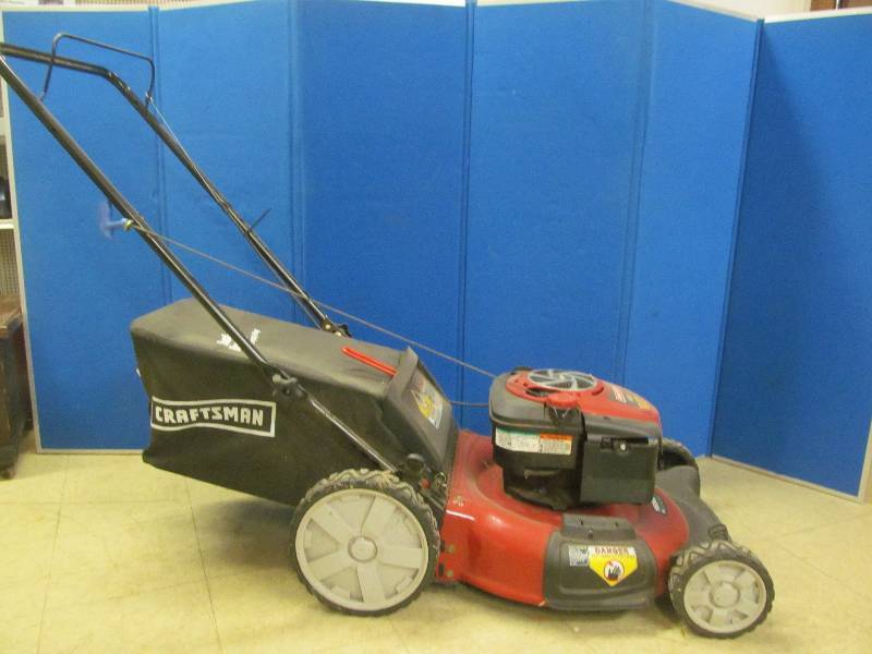 lot 81 image: Craftsman  Gold Mower and Bagger