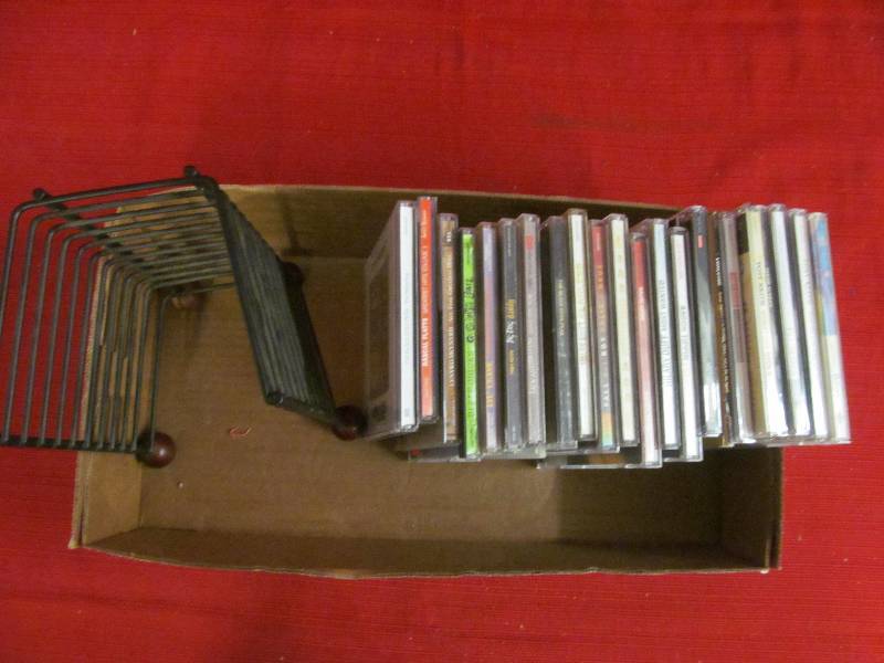 lot 166 image: cds and holder