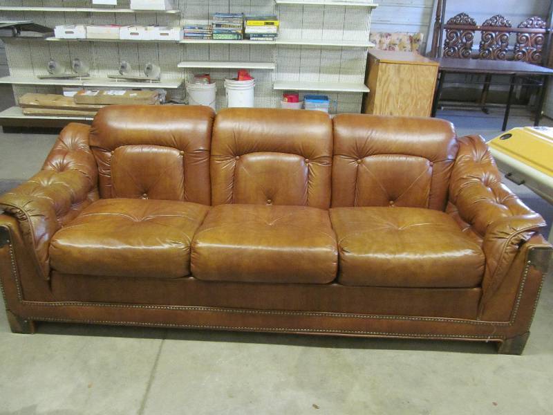 lot 231 image: Citian Kroether leather sofa