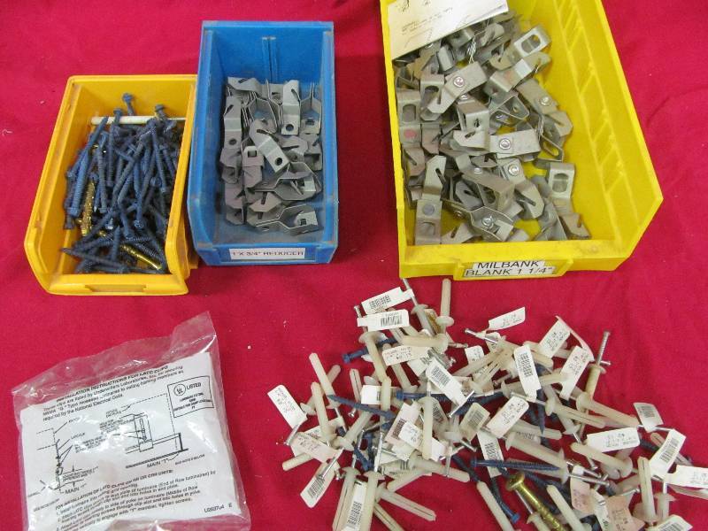 purlin clips, screws