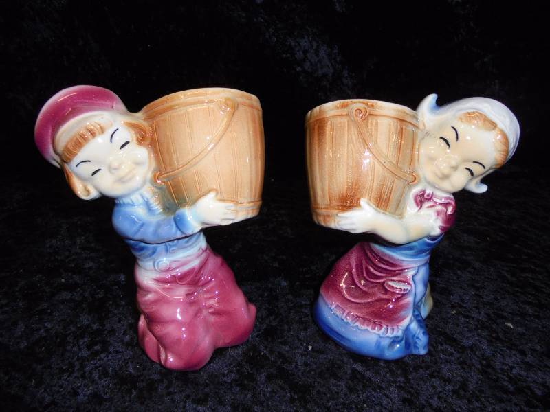 Lot - Royal Copley Figures - Holland GirlBoy
