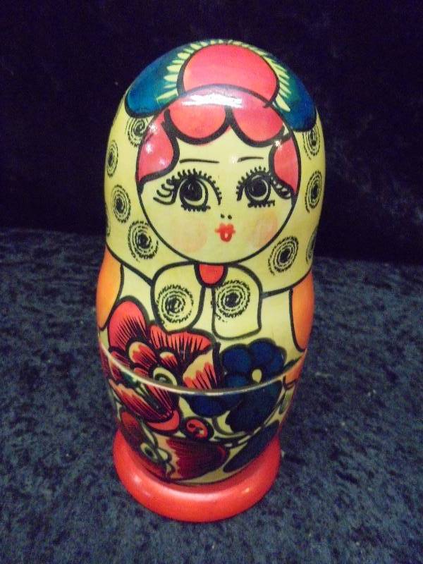 Russian Nesting Dolls - RedYellow Dress