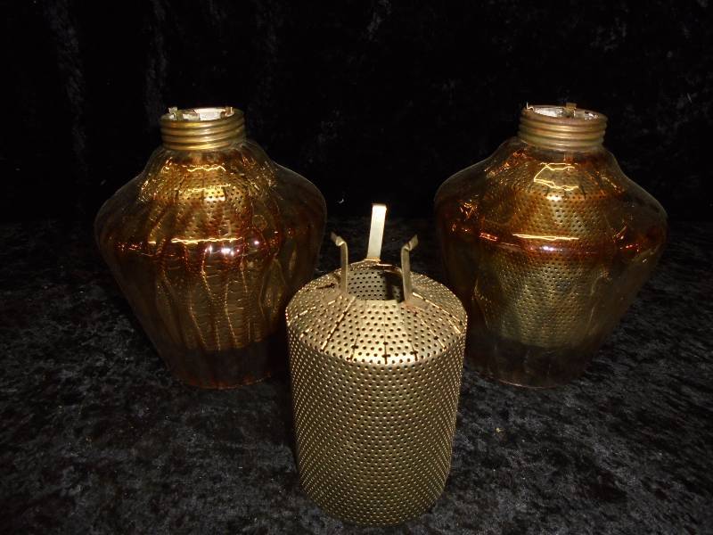 Pair - Glass Globes