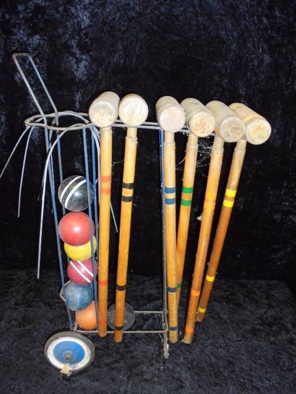 Vintage Croquet Set
