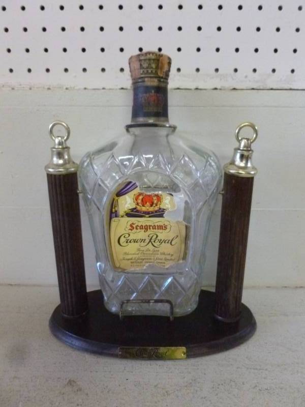 lot 27 image: Vintage Crown Royal Bottle Dispenser Stand