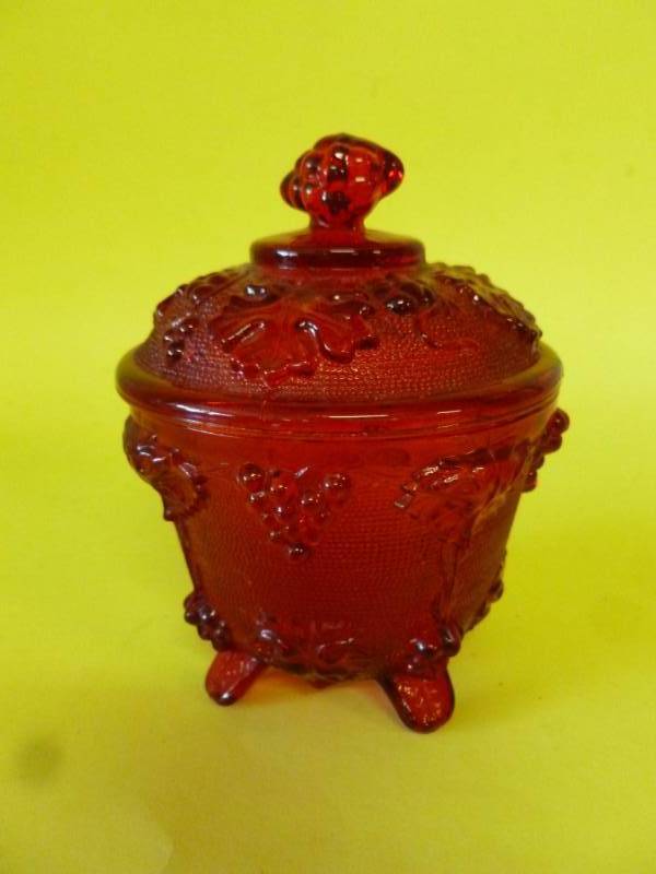 lot 29 image: Ruby Flash Candy Dish