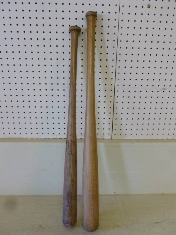 lot 218 image: Vintage Wooden Baseball Bats
