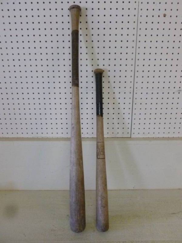lot 219 image: Vintage Wooden Baseball Bats