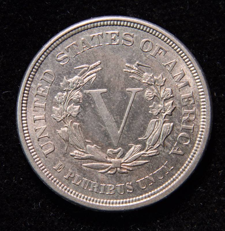 1883 LIBERTY OR V NICKEL NO CENTS RARE DONKEY TAIL DATE VARIETY UNC