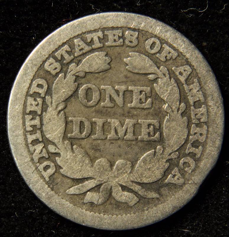 1849 US SEATED LIBERTY SILVER DIME