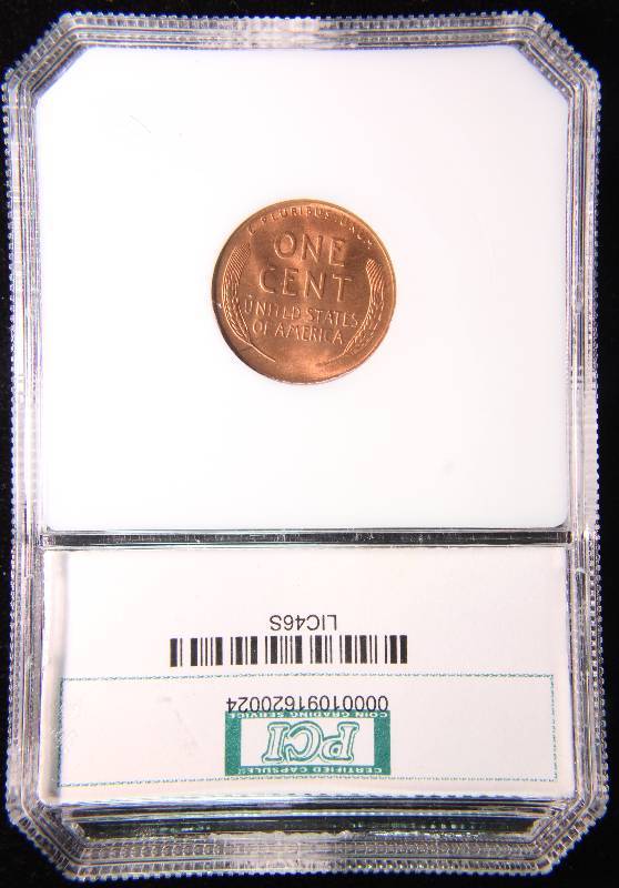 1946-S WHEAT CENT MS67 RED OLD PCI CERTIFIED