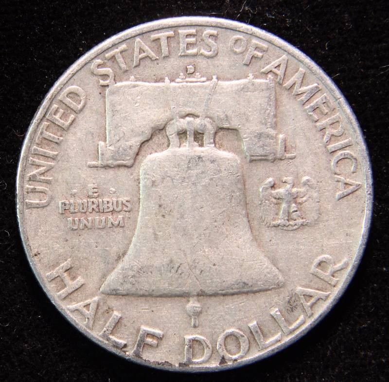 1953-D FRANKLIN SILVER HALF DOLLAR