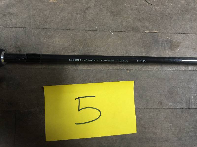 lot 5 image: ABU GARCIA CARDINAL S 6 6 MEDIUM ACTION SPINNING ROD combo kit