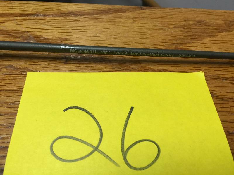 lot 26 image: Shakespeare MICROSP4620CBO Micro Series Spinning Combos, 4.6-Feet, Ultra-Light