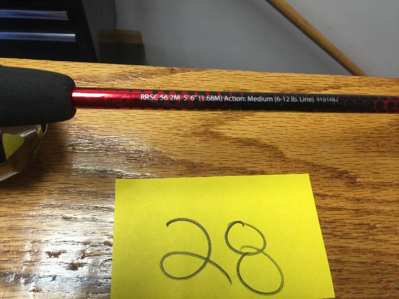 lot 28 image: Shakespeare Reverb 56 Medium Action 2 Piece Casting Rod Reel Combo