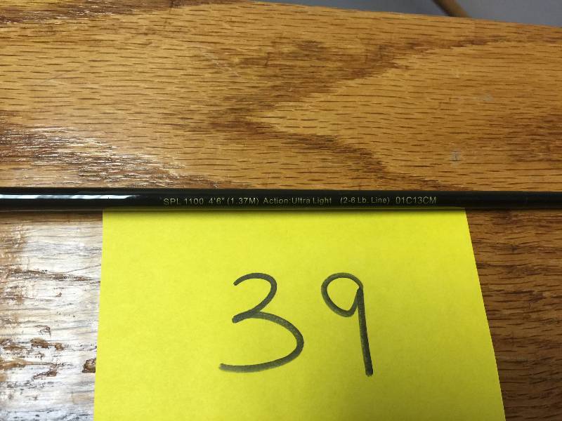 lot 39 image: shakespeare ugly stik 9 medium spinning rod reel combo spl 1100 9 ft