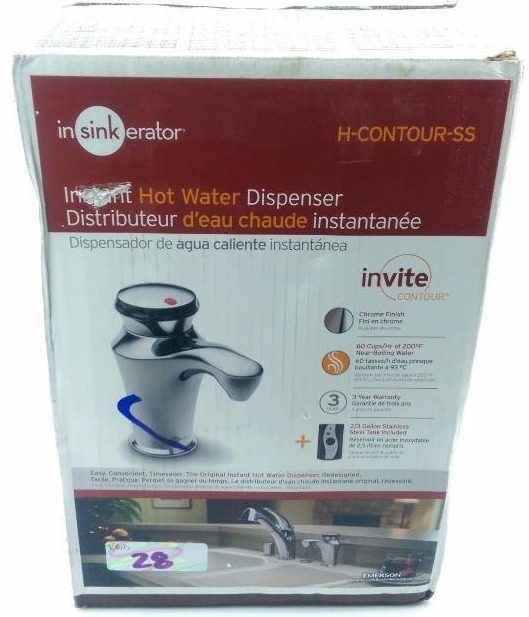 Insinkerator Invite H-Contour 1-Handle Instant Hot Water Dispenser Faucet  in Chrome | Home Depot General Merchandise #1 | K-BID