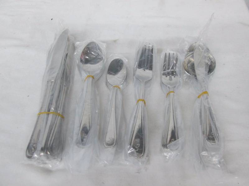 lot 53 image: McLeland Design Marina 46-pc. Monogrammed Flatware
