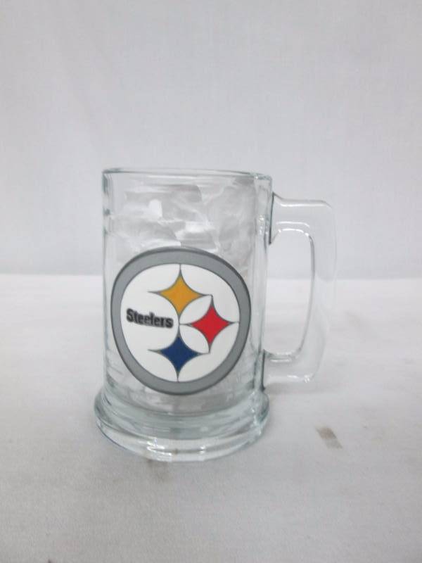 lot 60 image: NFL 14-oz. Glass Mug - Steelers