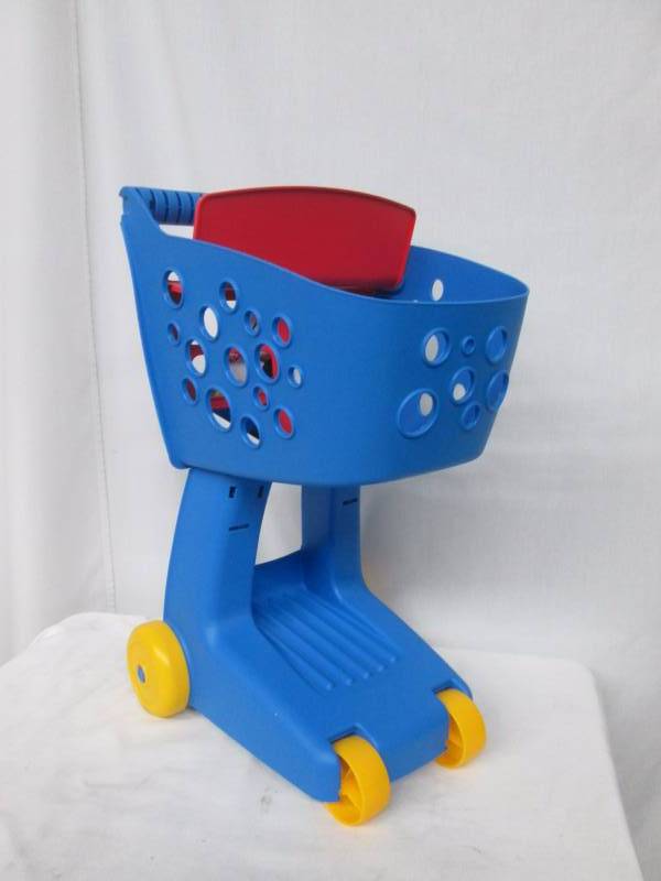 lot 56 image: Little Tikes Lil Shopper Shopping Cart - Blue