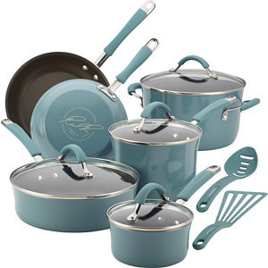 lot 27 image: Rachel Ray Cucina 12-pc. Nonstick Cookware Set