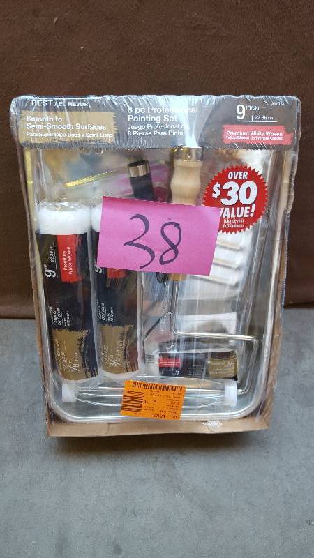 lot 38 image: 8-Piece Paint Tray Set