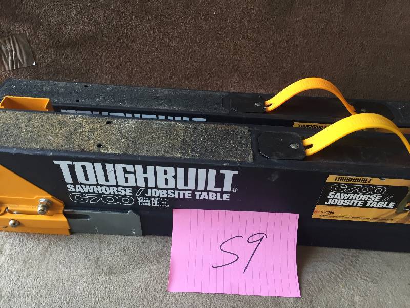 lot 59 image: Toughbuilt Sawhorse Jobsite used set of 2