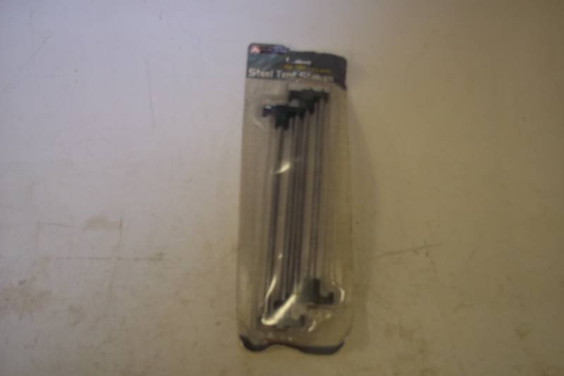 lot 11 image: 4 Steel tent stakes