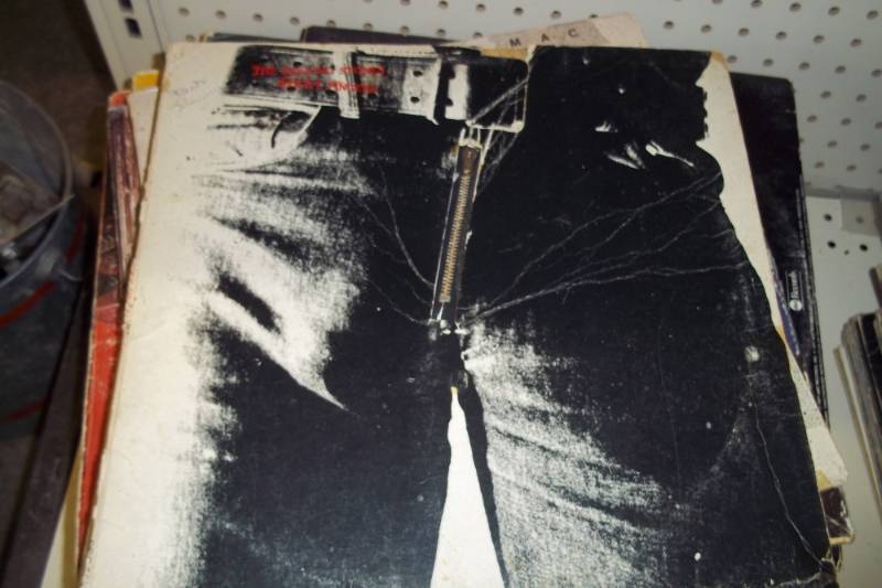 lot 57 image: Rolling Stones Sticky Fingers LP Record and large Collection. See pics for more details